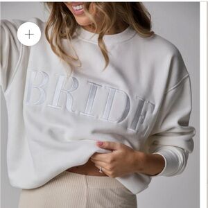 White BRIDE sweatshirt
